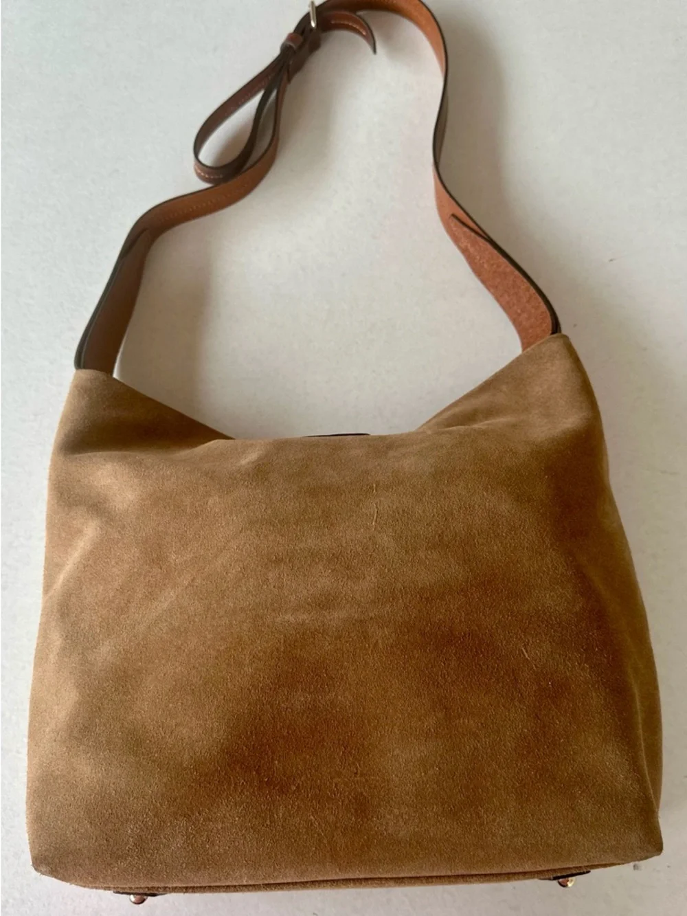 Dooney & Bourke crossbody hobo sculpted from soft suede - Picture 14 of 14